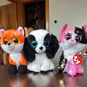 Bundle of 3 TY Plushies